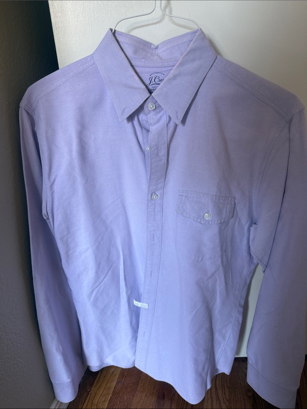 J. Crew Men's Light Lavender Button-Up Dress Shirt